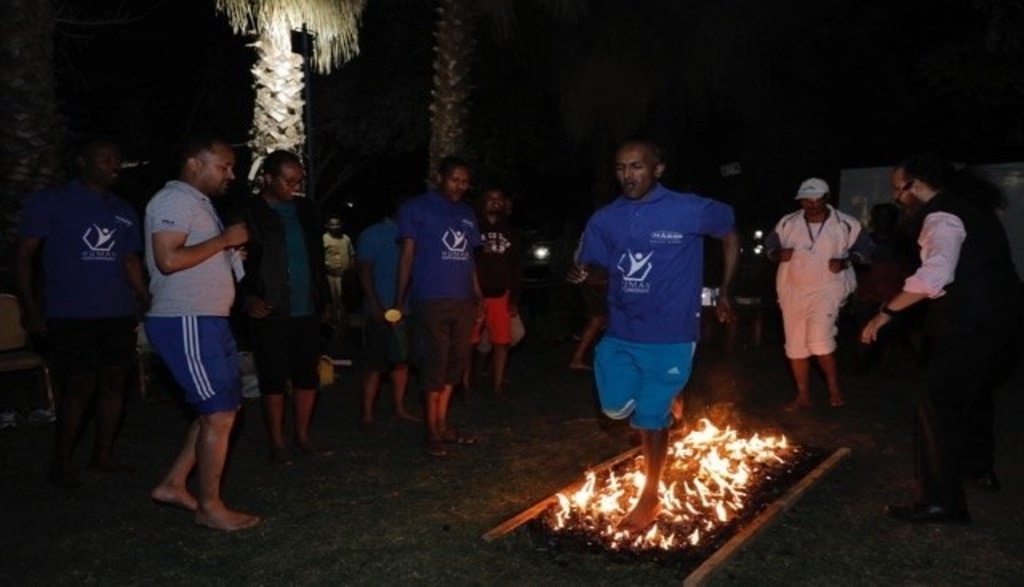 Fire Walk By Harrish Sai Raman (HSR) - Team Building Exercise | India's Top Corporate Trainer