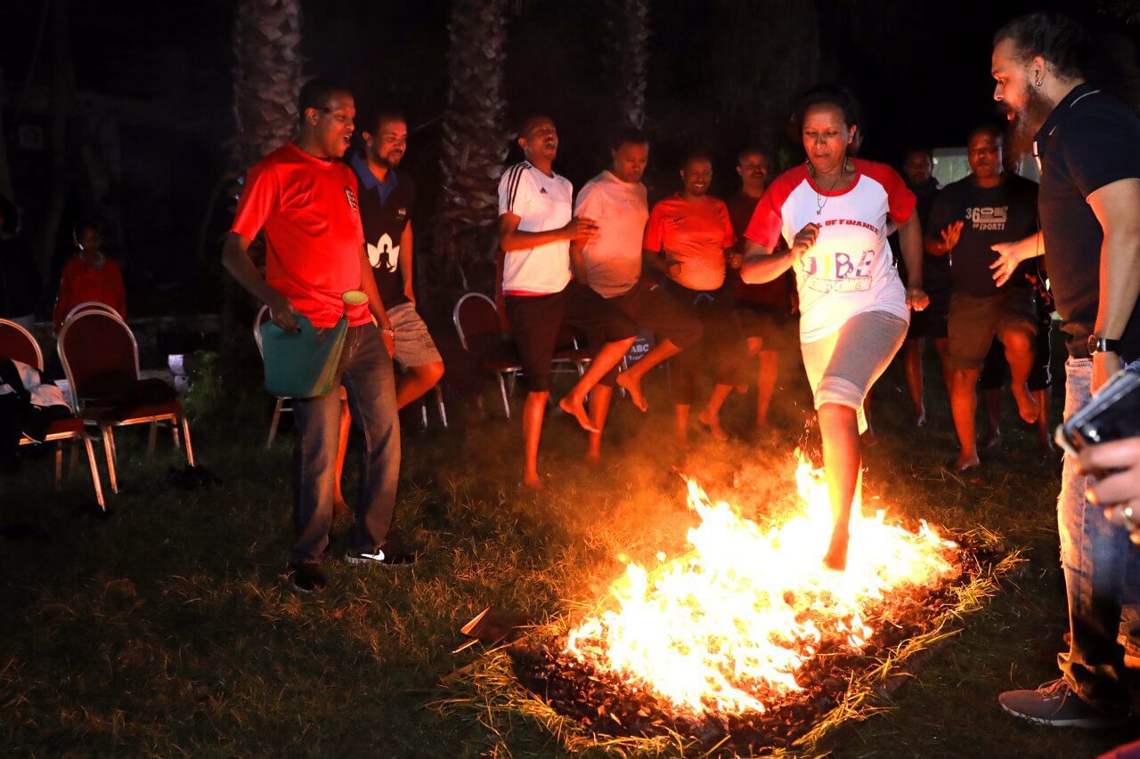 Fire Walk By Harrish Sai Raman (HSR) - Team Building Exercise